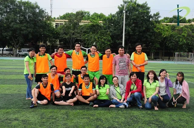 Đội văn phòng cùng cổ động viên – Siêu Cup Trúc Nghinh Phong 2018