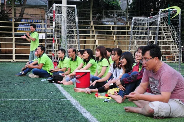 Các cổ động viên nhiệt tình trong giải tranh Siêu Cup Trúc Nghinh Phong 2018