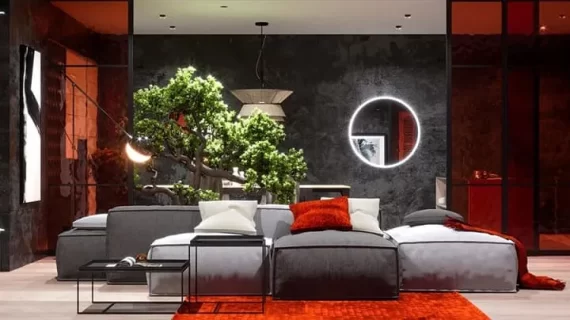Sắc đỏ ấm áp và quyến rũ trong không gian sống – Thiết kế nội thất