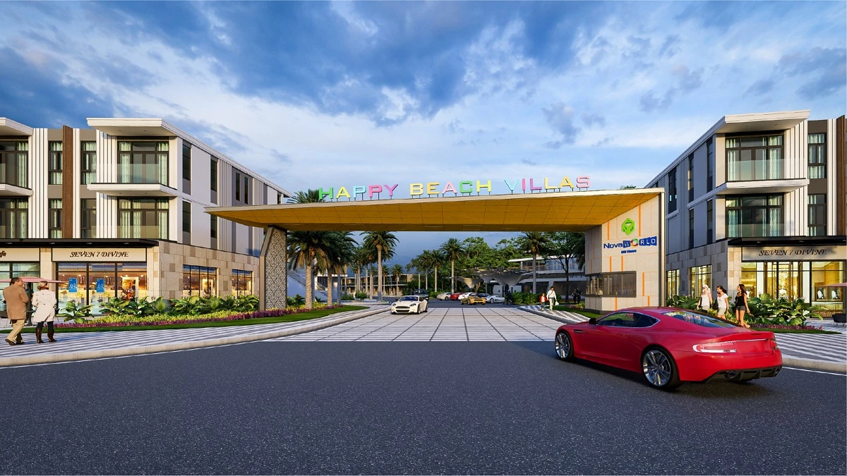 Trúc Nghinh Phong bàn giao xuất sắc công trình cổng chào biệt thự Hoàn Vũ - Happy Beach Villas